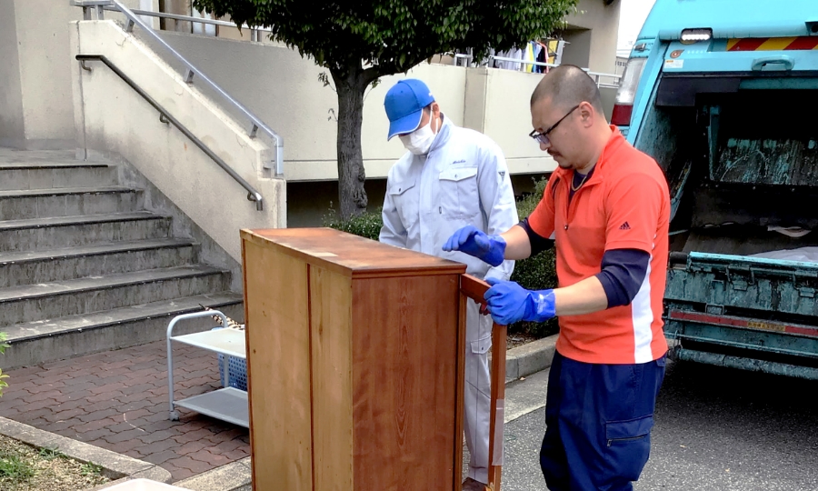 少量の粗大ごみ回収